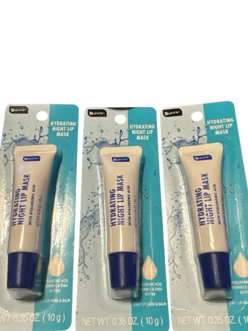B.Pure Hydrating Night Lip Mask 3 Piece Set